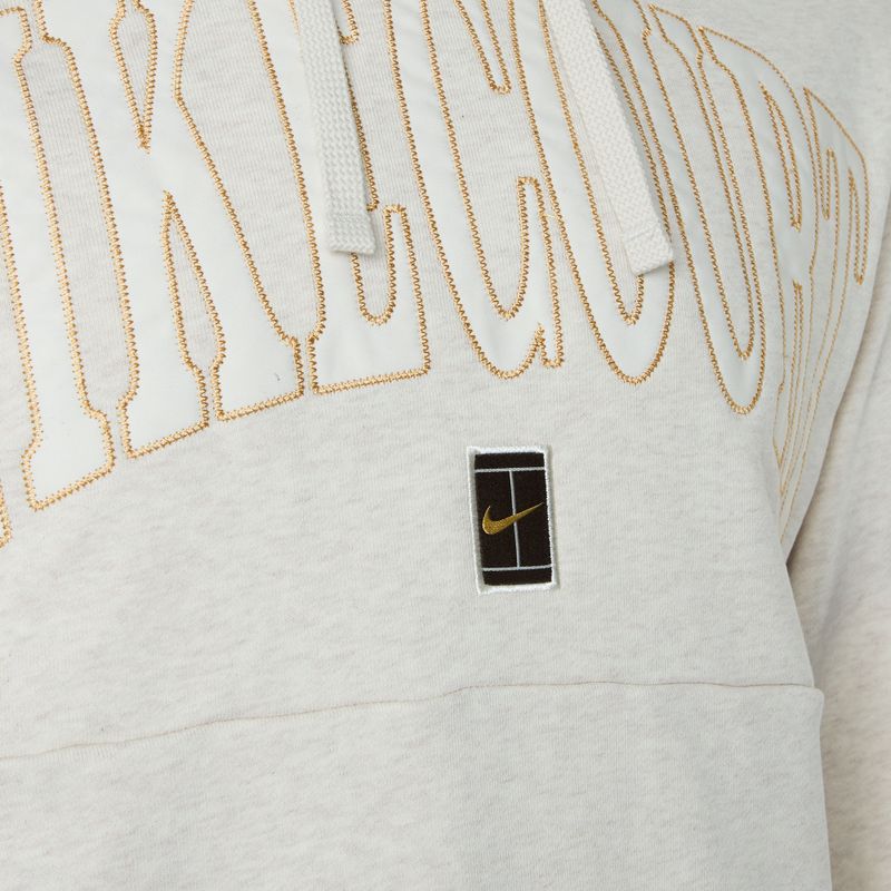 Hanorac de tenis pentru bărbați Nike Court Dri-Fit Heritage Hoodie light orewood brown / pale ivory 3