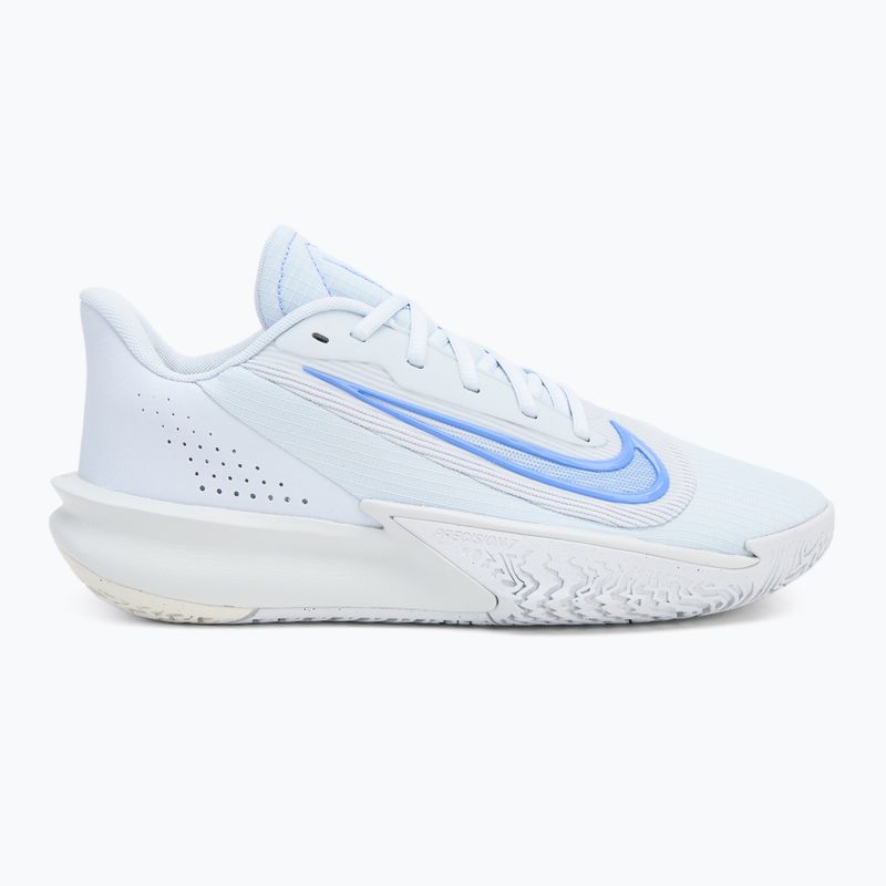 Încălțăminte de baschet pentru bărbați Nike Precision 7 football grey/pure platinum/plum dust/royal pulse 2