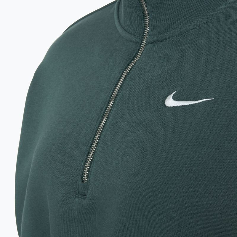 Femei Nike Sportswear Phoenix Fleece 1/2 Zip Cropped vintage verde / sail sweatshirt 3