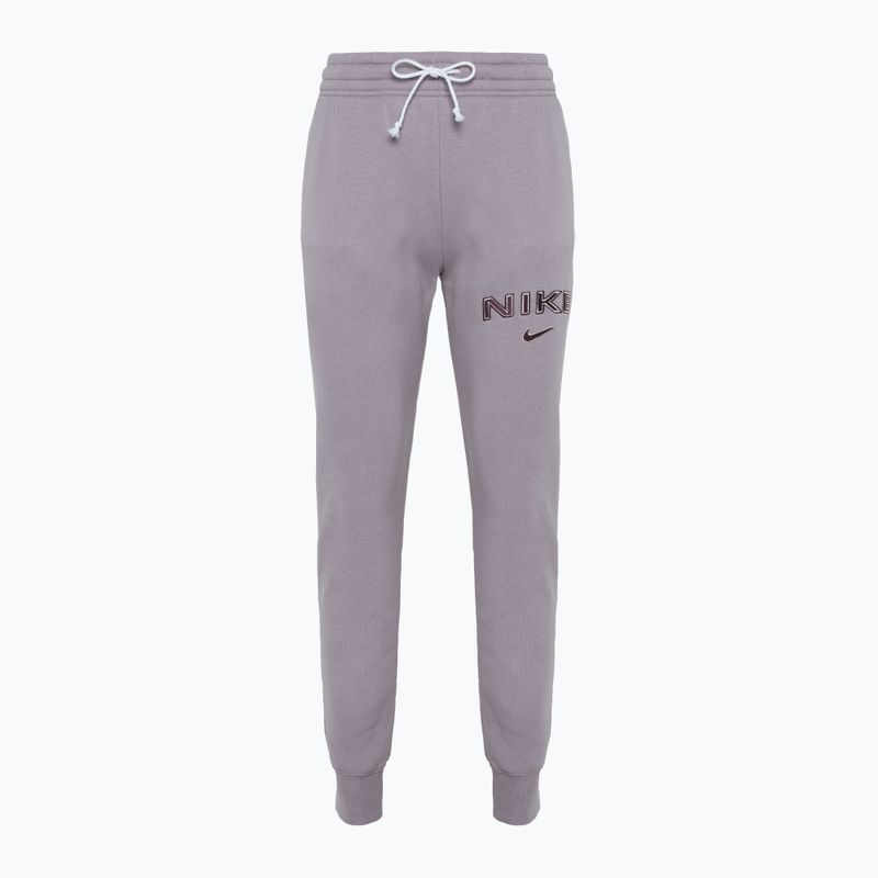 Pantaloni pentru femei Nike Phoenix Fleece light violet ore