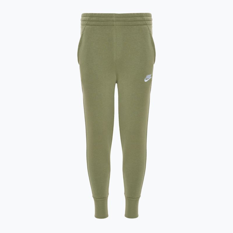 Pantaloni pentru copii Nike Sportswear Club Fleece oil green/oil green/white