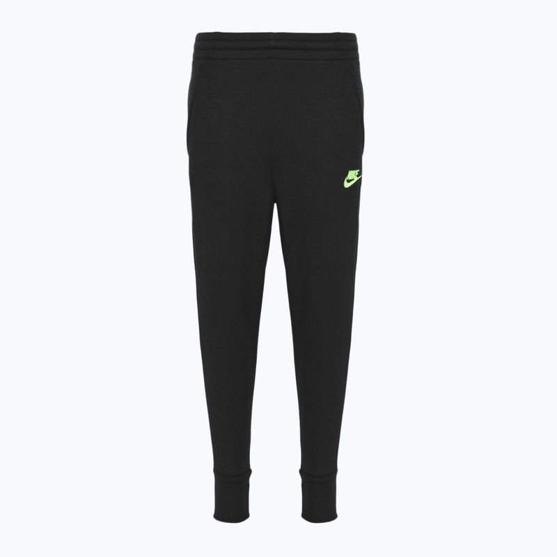 Pantaloni pentru copii  Nike Sportswear Club Fleece black / volt