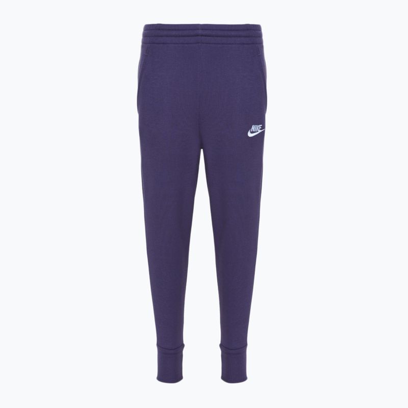 Pantaloni pentru copii  Nike Sportswear Club Fleece dark raisin / dark raisin / white