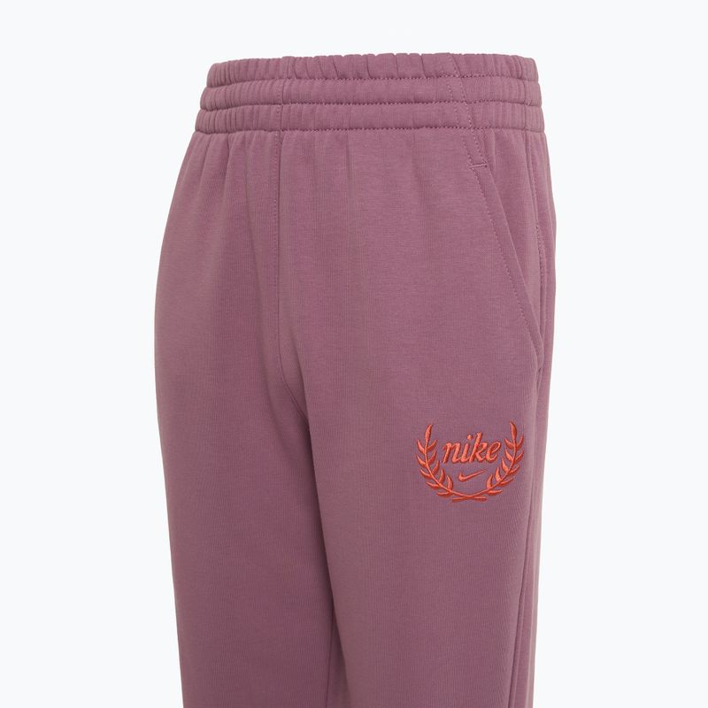 Pantaloni pentru copii Nike Sportswear Club Fleece plum dust/light wild mango 3