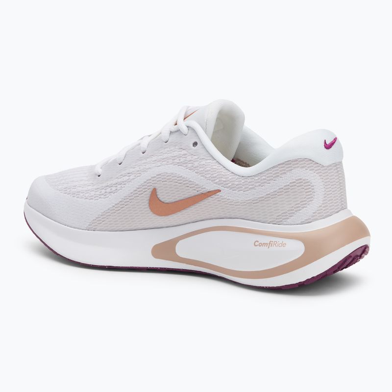 Încălțăminte de alergare pentru femei Nike Journey Run white/hot fuchsia/ platinumviolet/ metallicredbronze 3