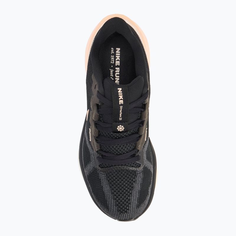 Încălțăminte de alergare pentru femei Nike Structure 25 black/crimson tint/ anthracite/metallic red bronze 5