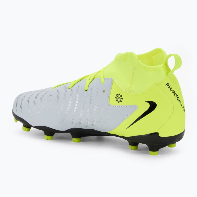 Încălțăminte de fotbal pentru copii Nike Phantom Luna 2 Academy FG/MG metallic silver/volt/black 3