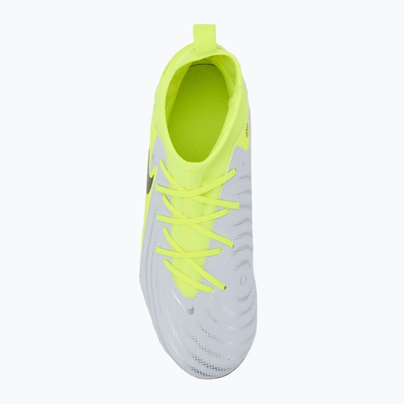 Încălțăminte de fotbal pentru copii Nike Phantom Luna 2 Academy FG/MG metallic silver/volt/black 5