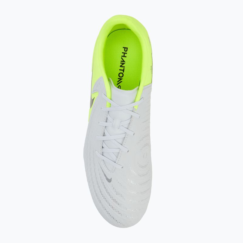Încălțăminte de fotbal pentru bărbați Nike Phantom GX 2 Academy metallic silver/volt/black 5