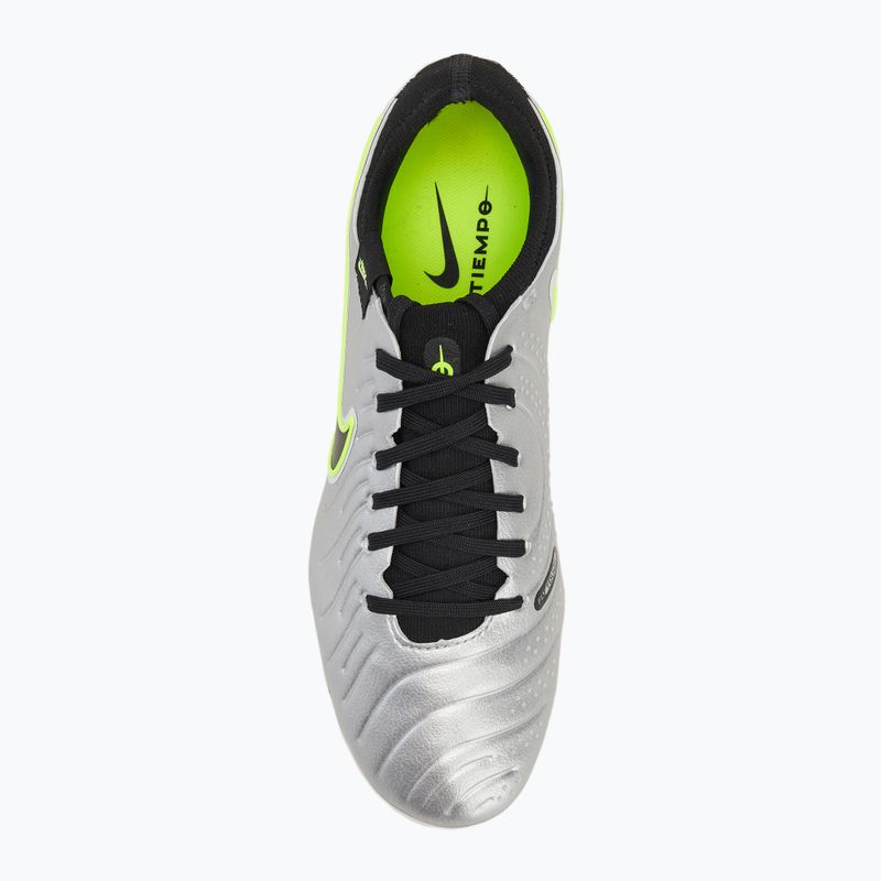 Nike Legend 10 Pro Ag-Pro cizme de fotbal pentru bărbați argint metalic / volt / negru 5