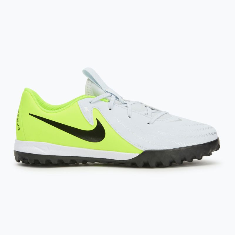 Încălțăminte de fotbal pentru copii Nike Phantom GX 2 Academy TF metallic silver/volt/black 2