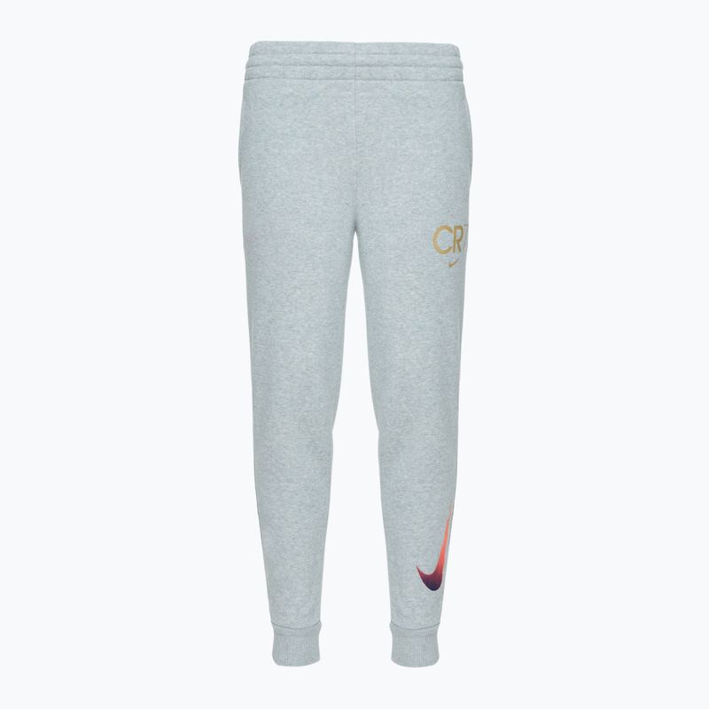 Pantaloni pentru copii  Nike CR7 Club Fleece light smoke grey / heather / metallic gold