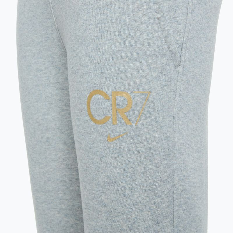 Pantaloni pentru copii  Nike CR7 Club Fleece light smoke grey / heather / metallic gold 4