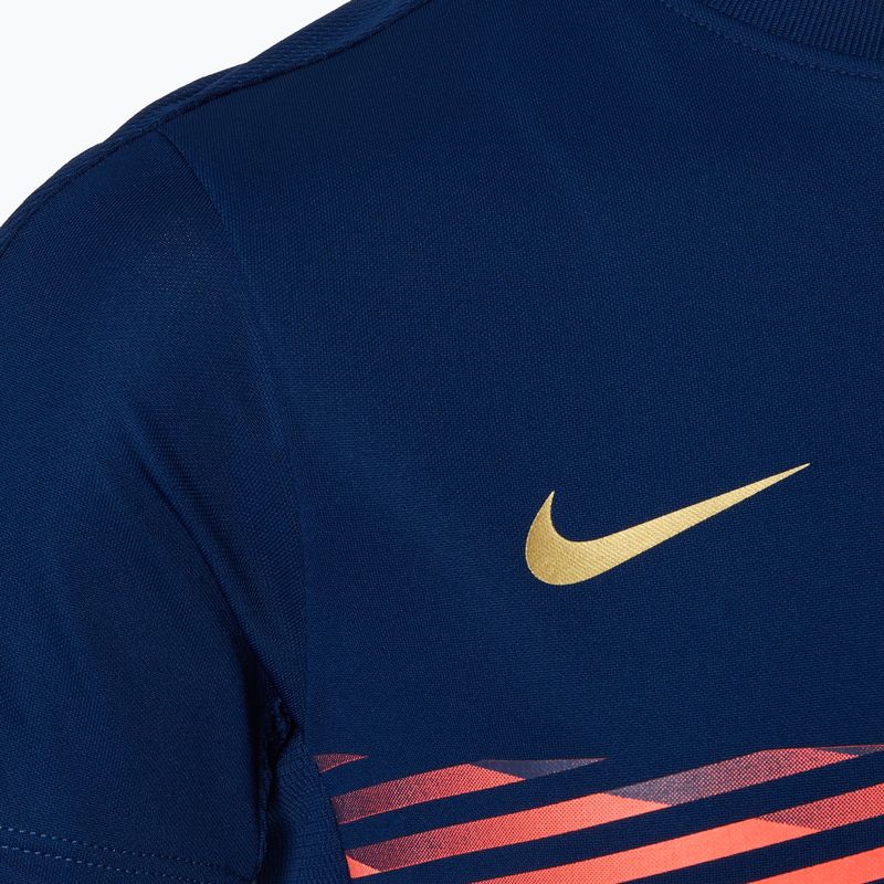 Tricou de fotbal pentru copii Nike CR7 Academy Dri-FIT blue void/ blue void/ gri metalic 3