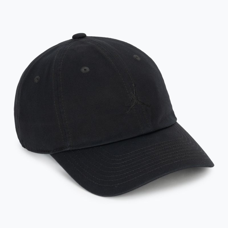 Șapcă cu cozoroc Jordan Club Unstructured Curved-Bill negru/negru
