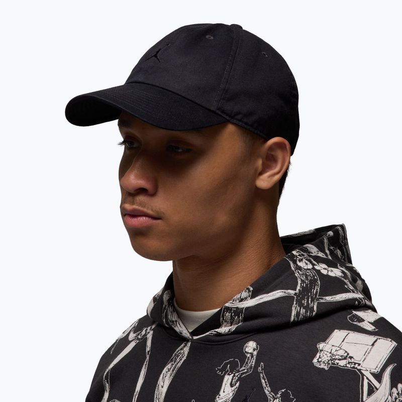 Czapka z daszkiem Nike Jordan Club Unstructured Curved-Bill black/black 7