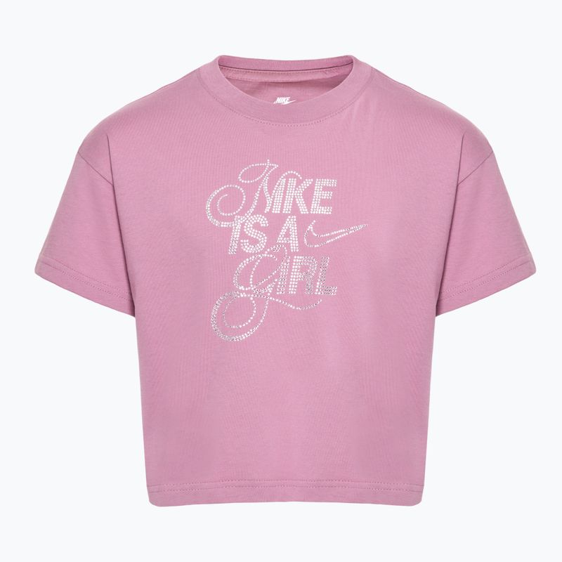 Tricou pentru copii Nike Sportswear plum dust