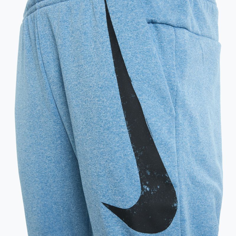 Pantaloni pentru bărbați Nike Therma-FIT Fitness aegean storm / heather / aegean storm / black 3