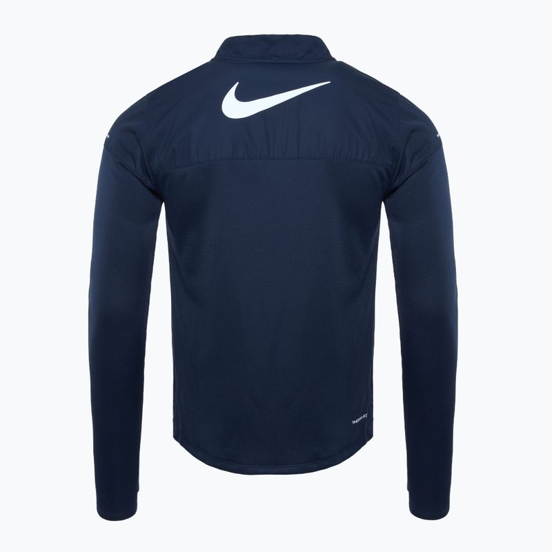 Bluză de alergare pentru bărbați Nike Sphere Element Therma-FIT 1/2 Zip obsidian 2