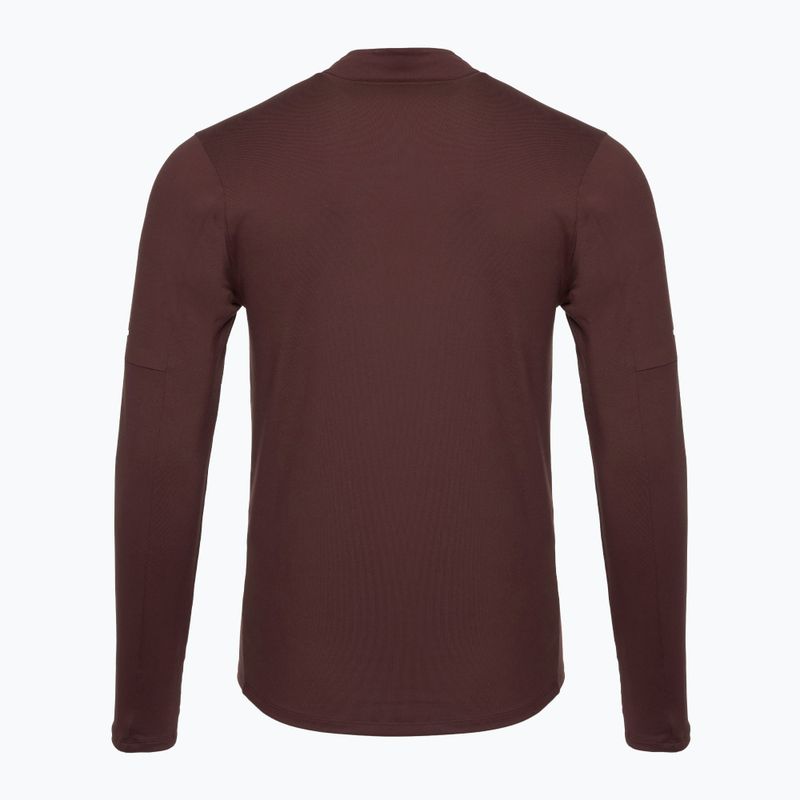 Longsleeve de alergare pentru bărbați Nike Dri-FIT Element 1/2-Zip burgundy crush 2