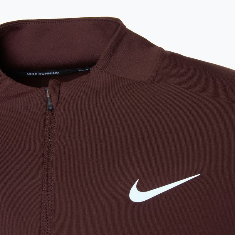 Longsleeve de alergare pentru bărbați Nike Dri-FIT Element 1/2-Zip burgundy crush 3