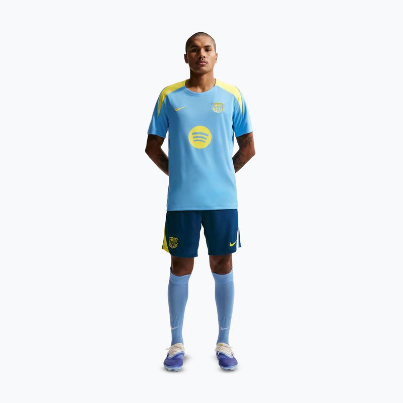 Pantaloni scurți de fotbal pentru bărbați Nike FC Barcelona Strike SE gym blue/opti yellow/opti yellow 4