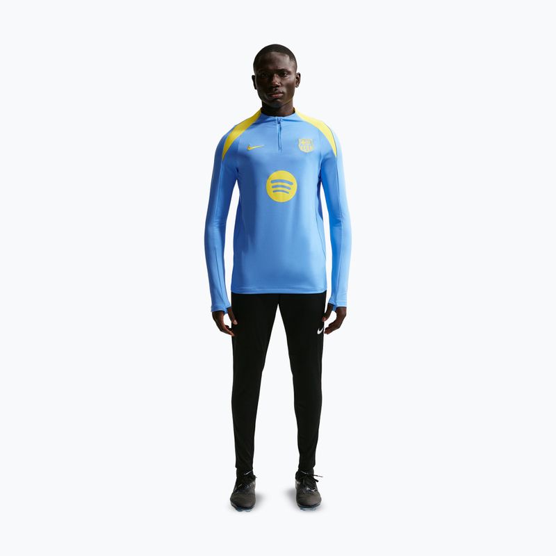 Longsleeve de fotbal pentru bărbați Nike FC Barcelona Strike Fourth Knit Drill Top university blue/opti yellow 2