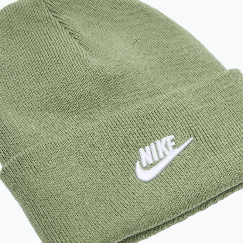 Căciulă de iarnă pentru copii Nike Peak oil green/white 3