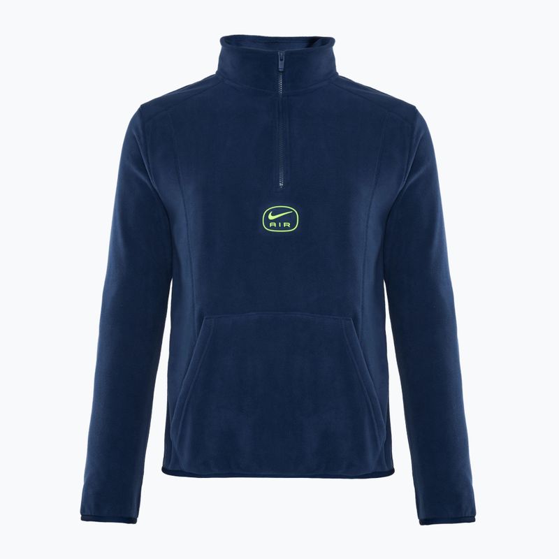 Bărbați Nike Swoosh Air Polar Fleece Half Zip Top midnight navy/ volt