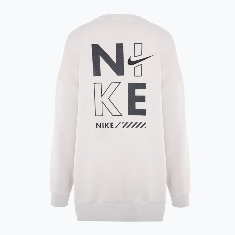 Bluză pentru femei Nike Sportswear Oversized Crew-Neck light iron ore 2