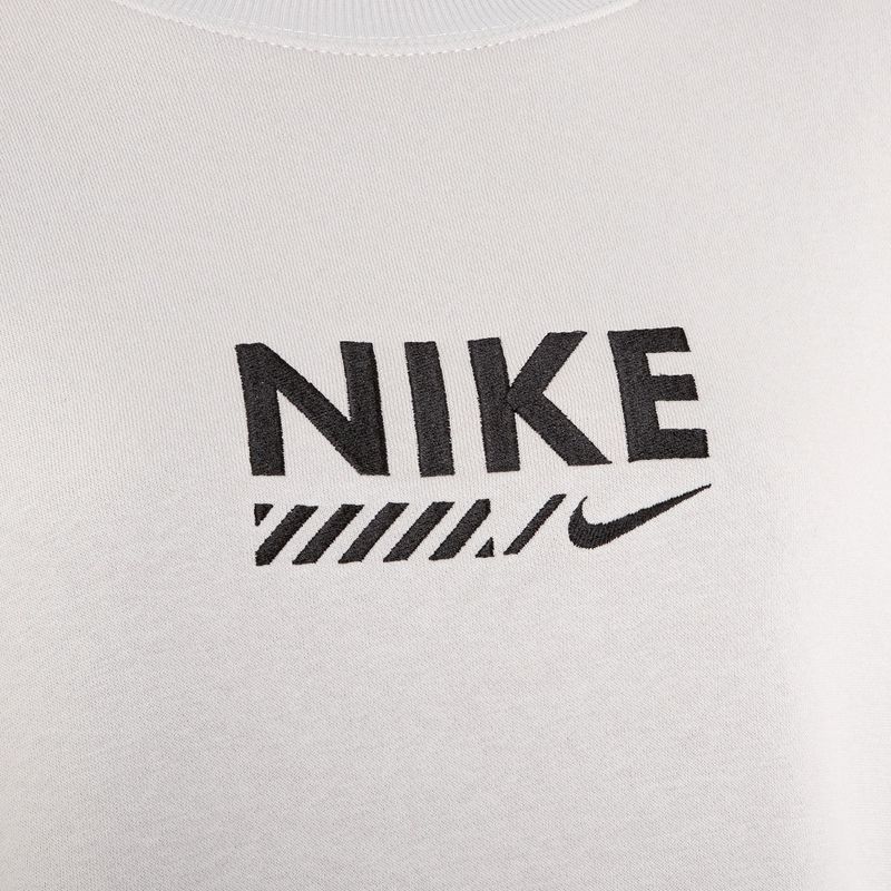 Bluză pentru femei Nike Sportswear Oversized Crew-Neck light iron ore 3