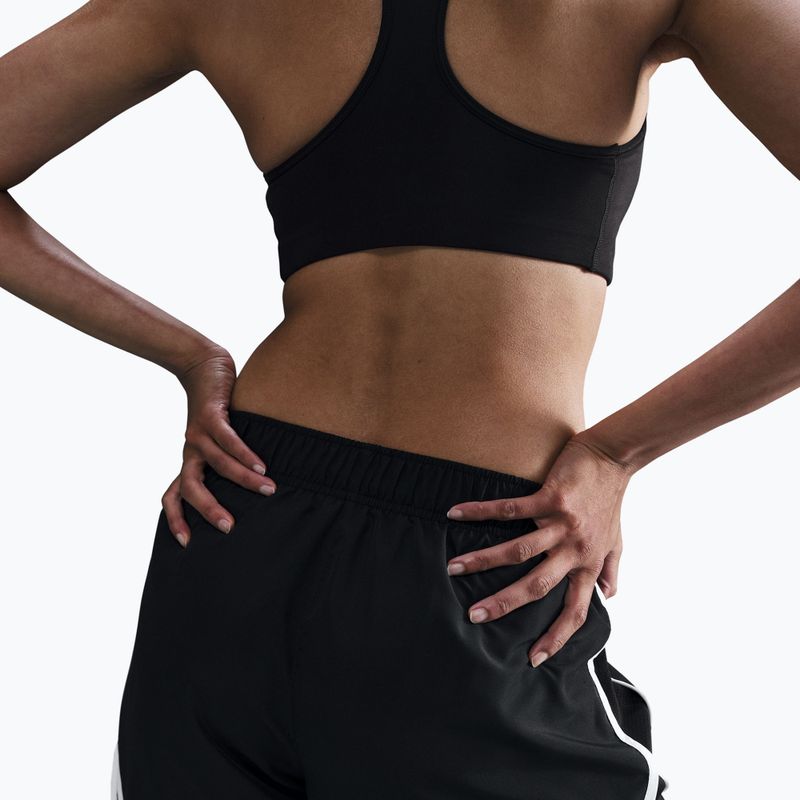 Pantaloni scurți de alergare pentru femei Nike Tempo Dri-Fit Mid-Rise black/black/white 5