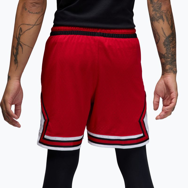 Spodenki koszykarskie męskie Nike Jordan Mesh Diamond 4" gym red/white/black 4