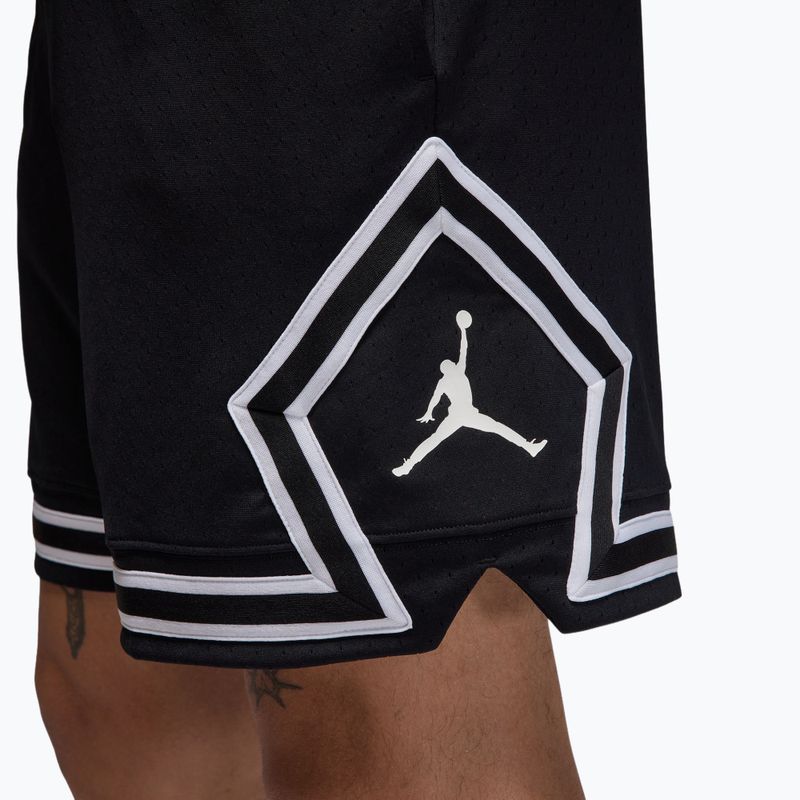 Spodenki koszykarskie męskie Nike Jordan Mesh Diamond 4" black/white/white 6
