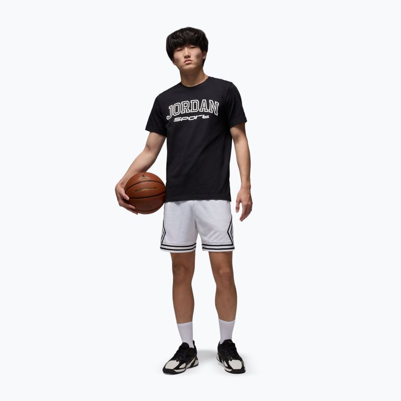 Pantaloni scurți de baschet pentru bărbați Jordan Mesh Diamond 4" white/black/black 2