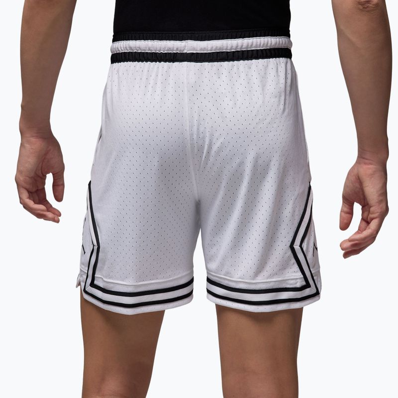 Pantaloni scurți de baschet pentru bărbați Nike Jordan Mesh Diamond 4" white/black/black 4