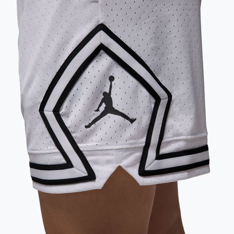 Pantaloni scurți de baschet pentru bărbați Nike Jordan Mesh Diamond 4" white/black/black 6