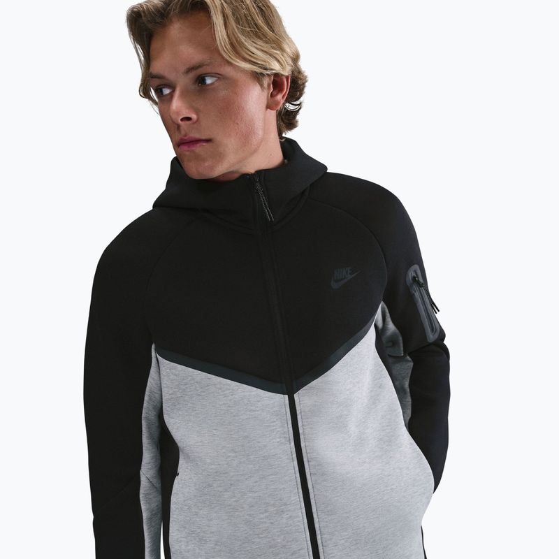 Bluză pentru bărbați Nike Tech black/dark grey heather/black 3