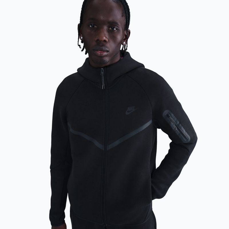 Bluză pentru bărbați Nike Tech Windrunner Full Zip cave black/black