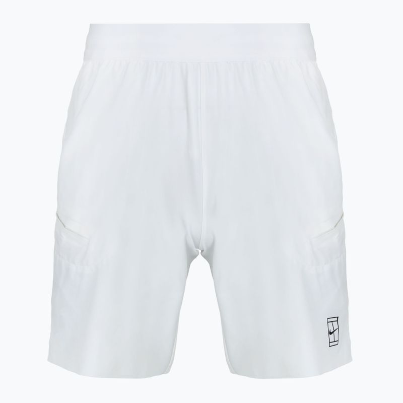 Pantaloni scurți de tenis pentru bărbați Nike Court Dri-Fit Advantage 8" white/black 8