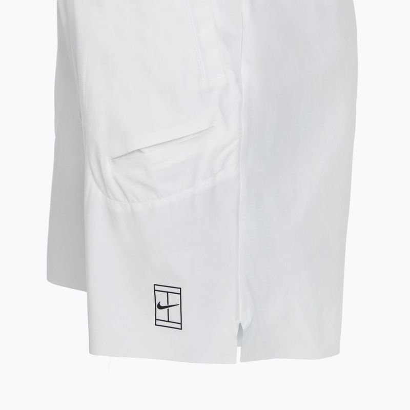 Pantaloni scurți de tenis pentru bărbați Nike Court Dri-Fit Advantage 8" white/black 10
