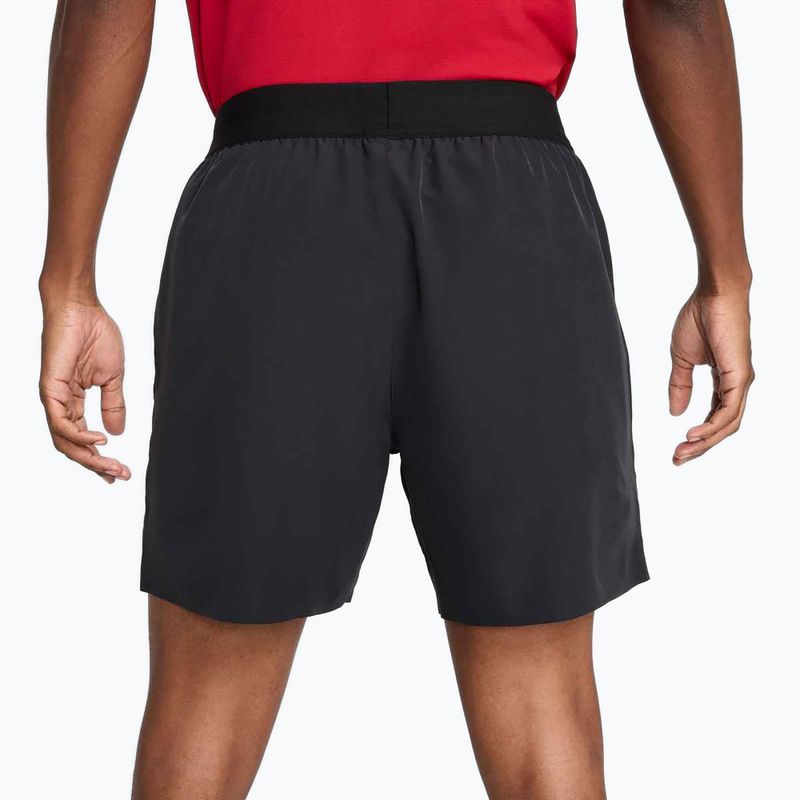 Pantaloni scurți de tenis pentru bărbați Nike Court Dri-Fit Advantage 6" black / white 3