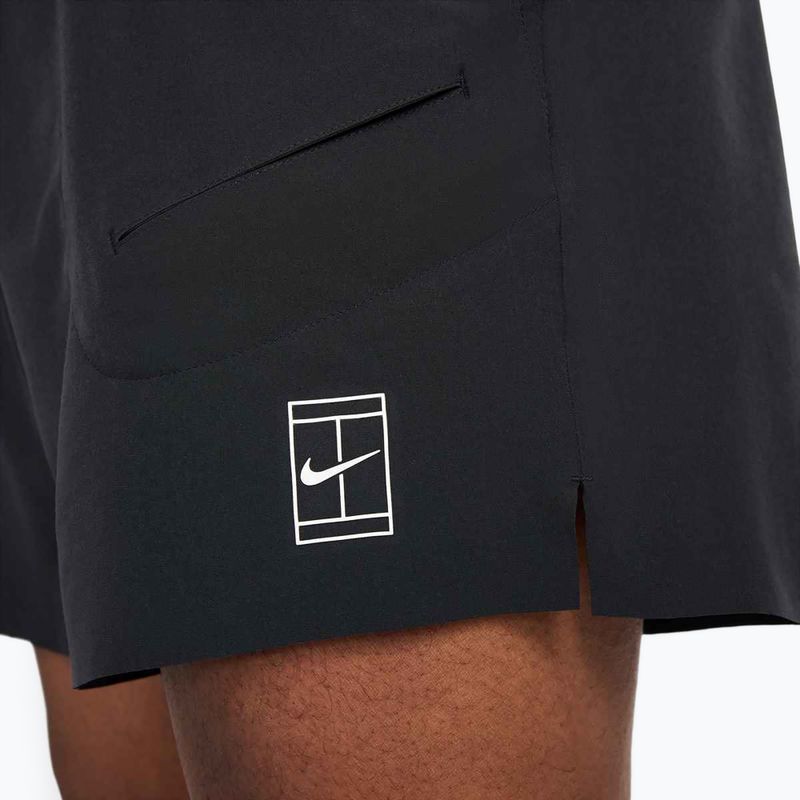 Pantaloni scurți de tenis pentru bărbați Nike Court Dri-Fit Advantage 6" black / white 7