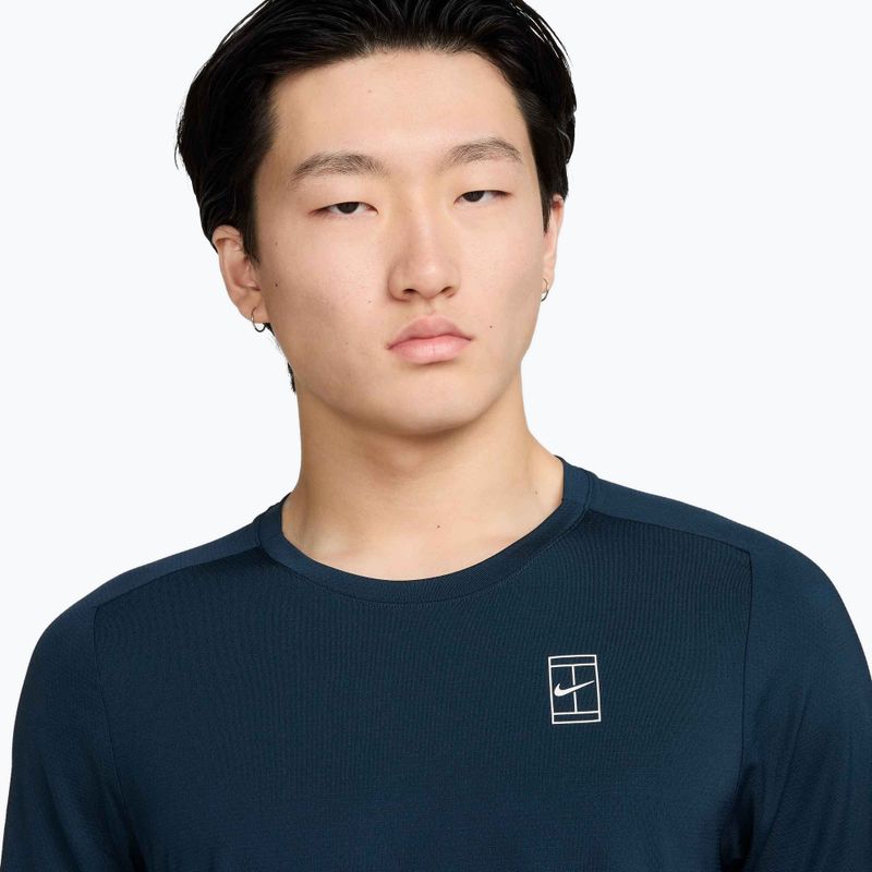 Tricou de tenis pentru bărbați Nike Court Dri-Fit Advantage armory navy / white 4