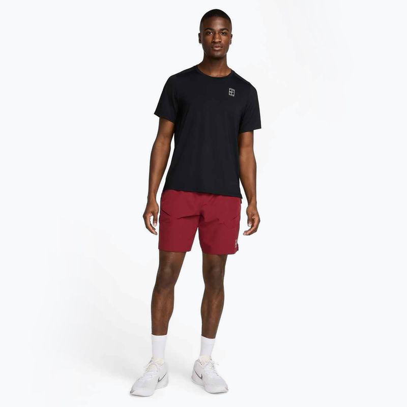 Tricou de tenis pentru bărbați Nike Court Dri-Fit Advantage black / white 2