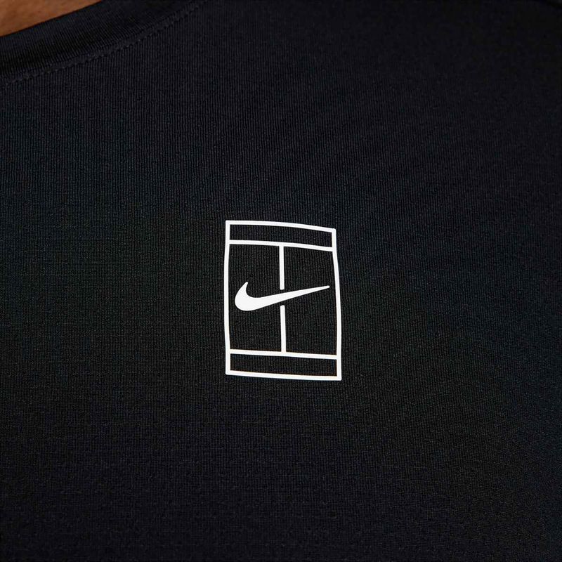Tricou de tenis pentru bărbați Nike Court Dri-Fit Advantage black / white 5