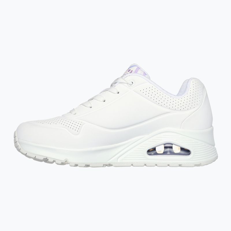 Încălțăminte pentru femei SKECHERS JGoldcrown Uno Spread The Love white/light purple 10