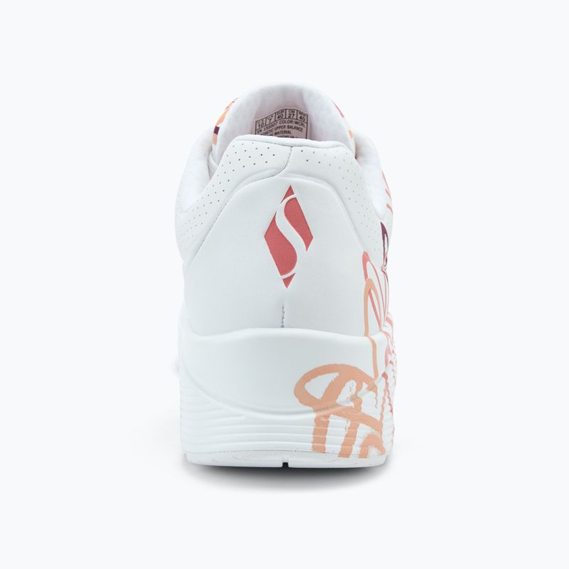 Încălțăminte pentru femei SKECHERS JGoldcrown Uno Spread The Love white/coral 6