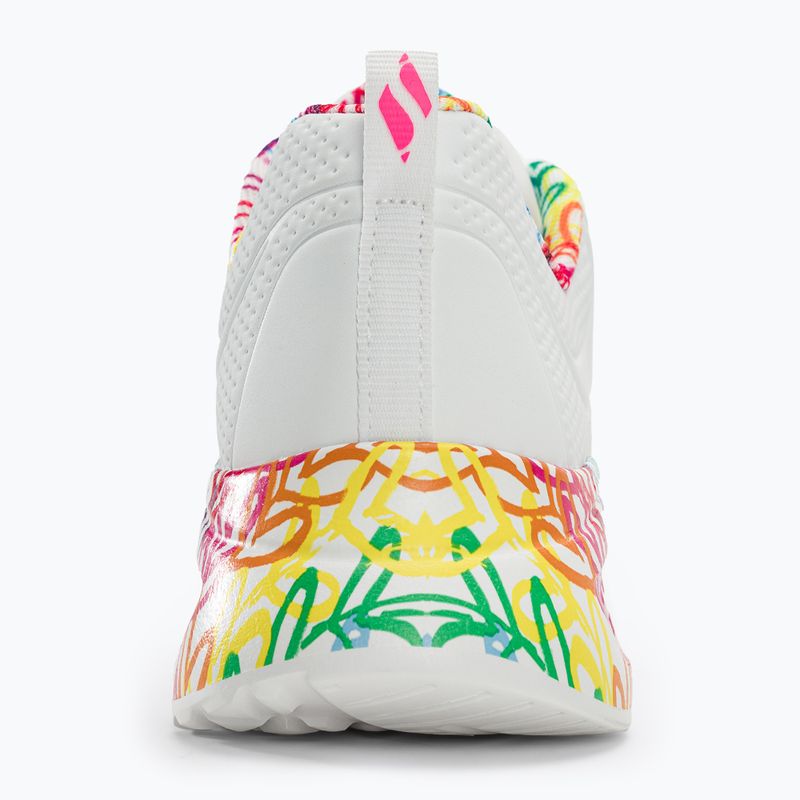 Încălțăminte pentru femei SKECHERS Uno Lite Exuberant Hearts white/multi 8