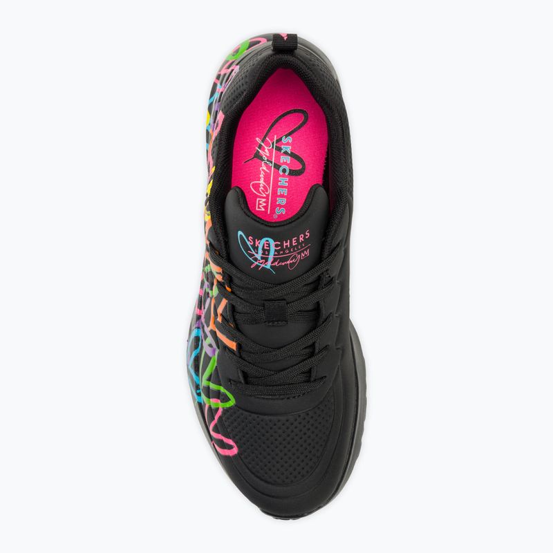 Încălțăminte pentru femei SKECHERS Uno Lite Heart Of Hearts black/multi 5